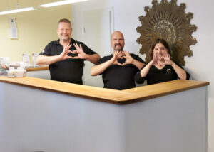 Tripada Teamer am Tresen